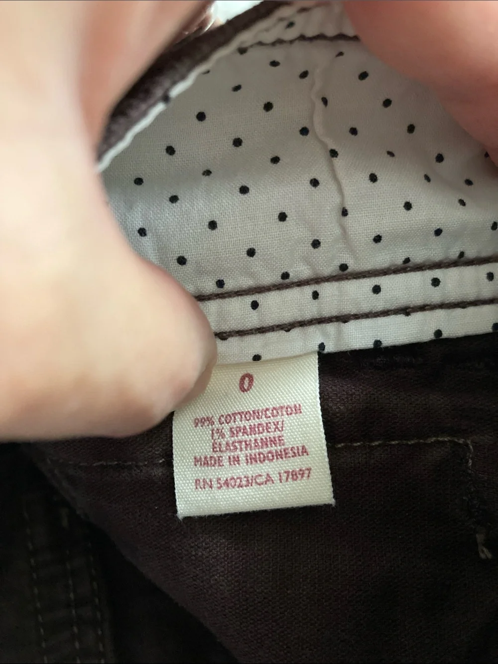 Old Navy Brown Mini Skirt with Front Seams - Picture 5 of 5